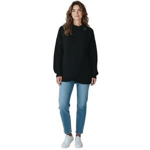 Vintage Pallas Original Wrap Sweater Womens Medium Hand Loomed Ireland 100% Wool